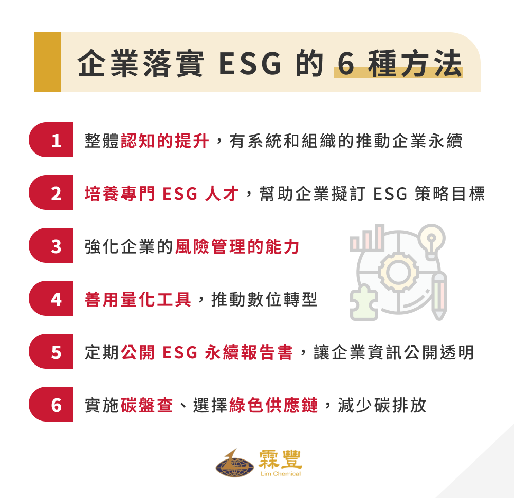 何謂ESG?ESG企業8大評分標準、6種落實方法分享給你! 企業落實 ESG 的 6 種方法